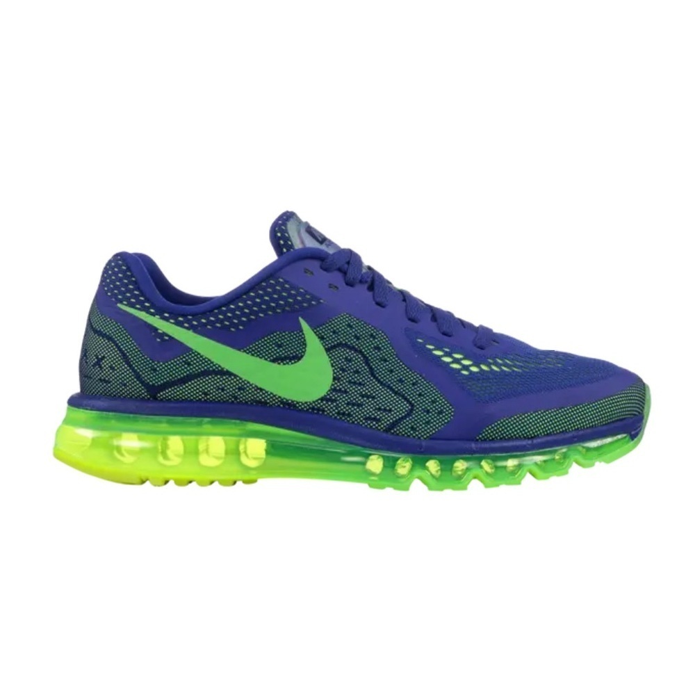Nike Air Max 2014 'Deep Royal Electric Green' Sneaker - Rare Find - Size 13